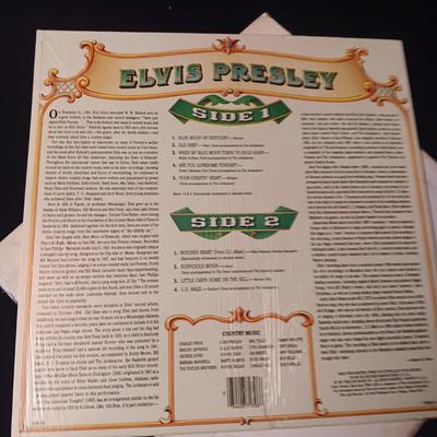 ELVIS COUNTRY MUSIC & HIS HAND IN MINE VINYL RECORDS