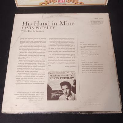 ELVIS COUNTRY MUSIC & HIS HAND IN MINE VINYL RECORDS