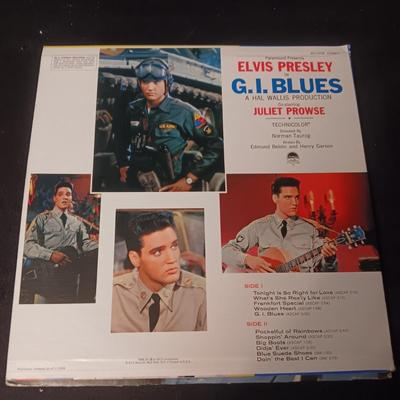 ELVIS G.I. BLUES & HOW GREAT THOU ART VINYL RECORDS