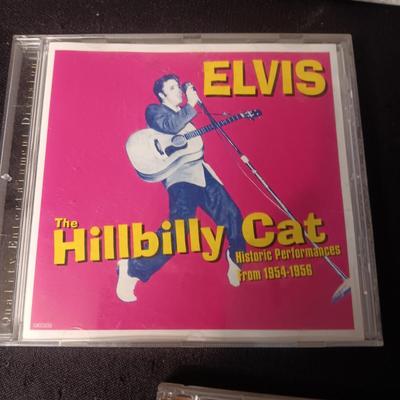 ELVIS TREASURES COFFEE TABLE BOOK AND 3 MUSIC ON CD'S