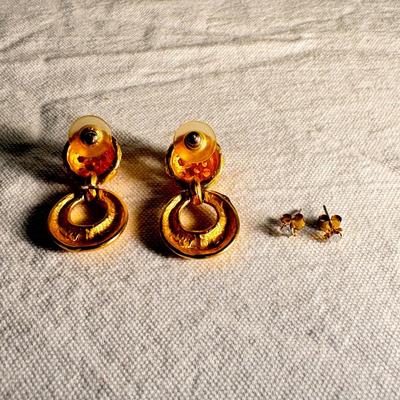 Hammered Copper and More Earrings for Pierced Ears (K-DZ)
