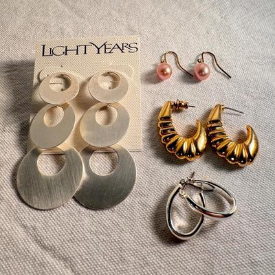 Hammered Copper and More Earrings for Pierced Ears (K-DZ)