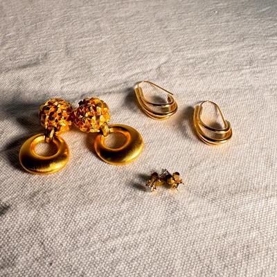 Hammered Copper and More Earrings for Pierced Ears (K-DZ)
