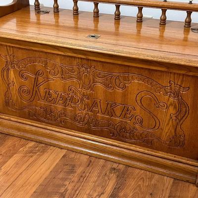 Solid Oak Keepsakes Chest