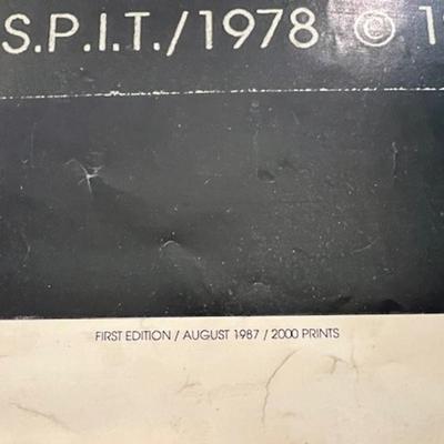 1978 Sid Vicious Sex Pistols Poster
