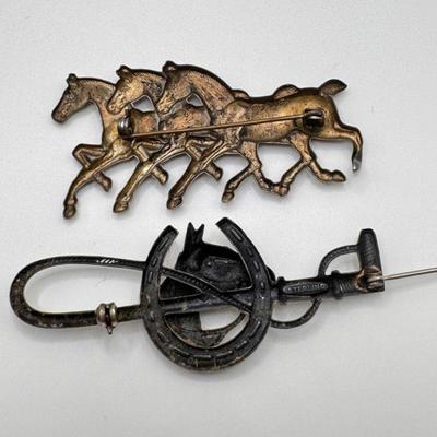 Horse and Flower Sterling Pins and More (K-DZ)