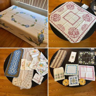 Vintage Cotton Table Linens & More (LR-RG)