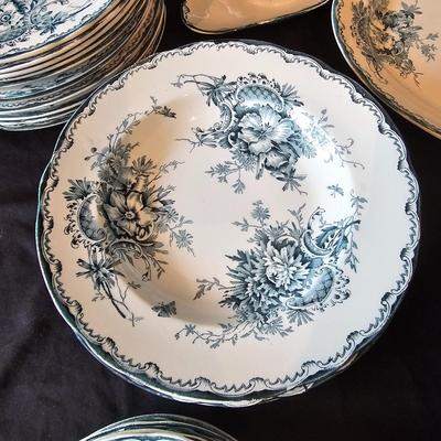 Swedish Green Anna Porcelain China (K-JS)
