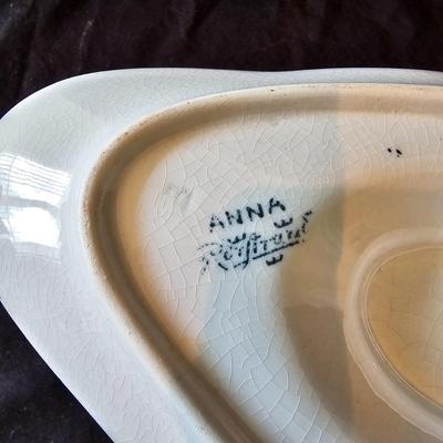 Swedish Green Anna Porcelain China (K-JS)