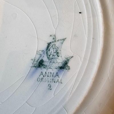 Swedish Green Anna Porcelain China (K-JS)