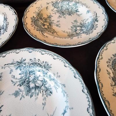 Swedish Green Anna Porcelain China (K-JS)