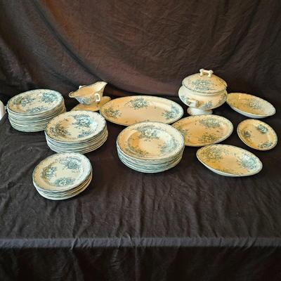 Swedish Green Anna Porcelain China (K-JS)
