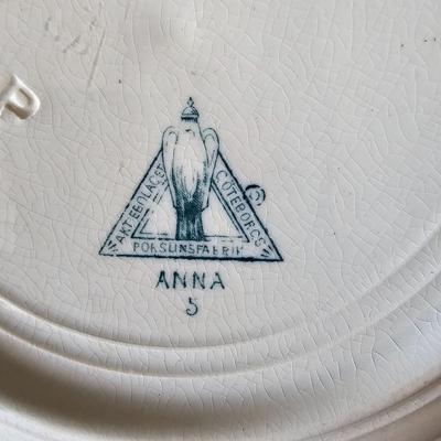 Swedish Green Anna Porcelain China (K-JS)