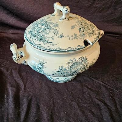 Swedish Green Anna Porcelain China (K-JS)