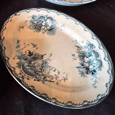 Swedish Green Anna Porcelain China (K-JS)