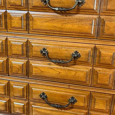 Solid Wood Marble Top Chest Of Drawers & Nightstand