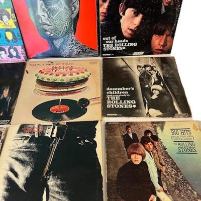 Vintage Rolling Stones LP Assortment
