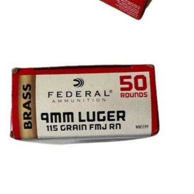 Federal 9mm Luger Ammunition (NO SHIPPING)