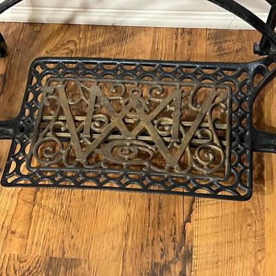 MONTGOMERY WARD ~ Sewing Machine Base With Custom Glass Top