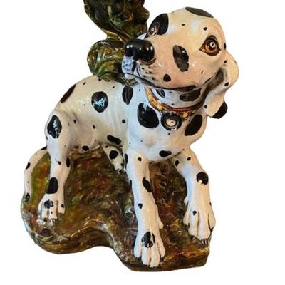 Majolica Glass Top Dalmation Table