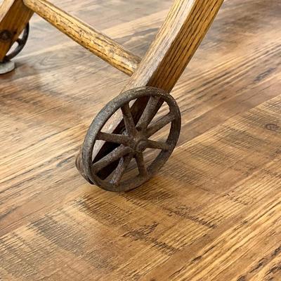 Vtg Oak Cane Seat High Chair ~ *Read Details