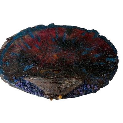 Psychedelic Fungus on Live Edge Slab
