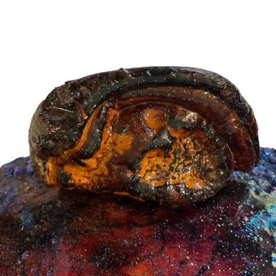 Psychedelic Fungus on Live Edge Slab