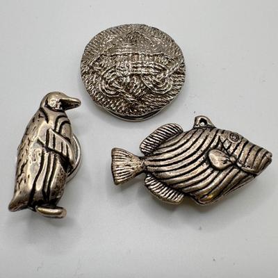Four-Piece Latware Designs Set with Sterling Pins & More (K-DZ)
