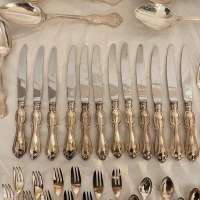12 Person European Flatware & Serving Set (LR-SS)