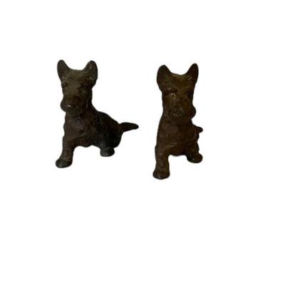 Pair of Antique Cast Iron Scottish Terriers