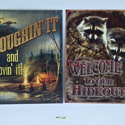Two Metal Signs