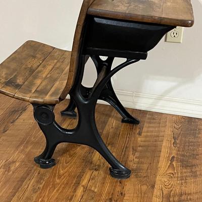 Antique Childrens School Desk