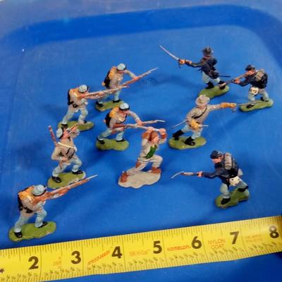 LOT 172 TEN HAND PAINTED CIVIL WAR FIGURES