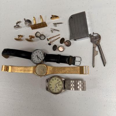 Bill Blass, Timex, & Seiko Watches with Swank Cufflinks & More (K-DZ)
