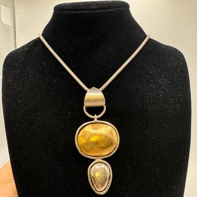 Sterling Charm Necklace, Wooden Bangles, & More Decorative Jewelry (K-DZ)