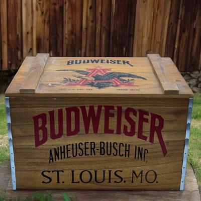 Wooden Budweiser Crate