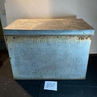 Vintage Galvanized Milk Box