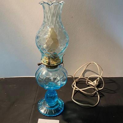 Vintage Electrified Kerosene Lamp