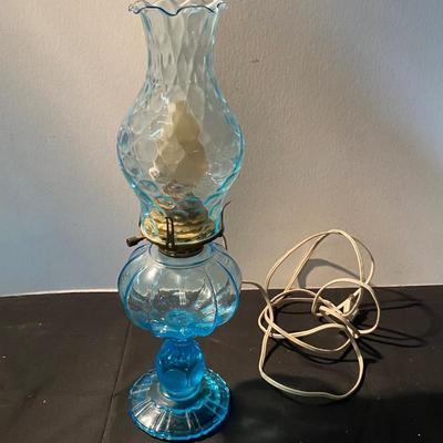 Vintage Electrified Kerosene Lamp