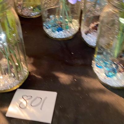 Canning Jars and Flowers Decor