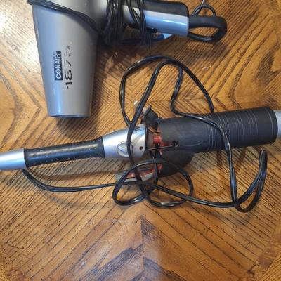 Hair dryer and curling iron