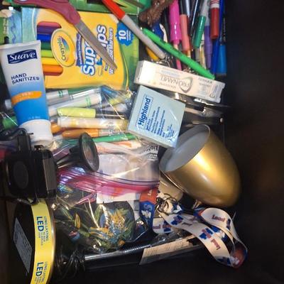 Office bundle desk lamp markers etc
