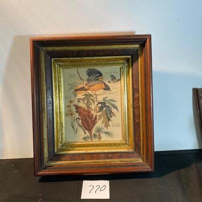 Vintage Lithograph in Vintage Frame