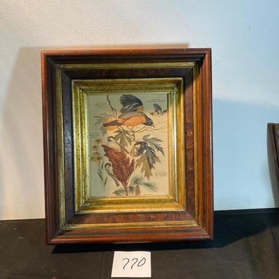 Vintage Lithograph in Vintage Frame