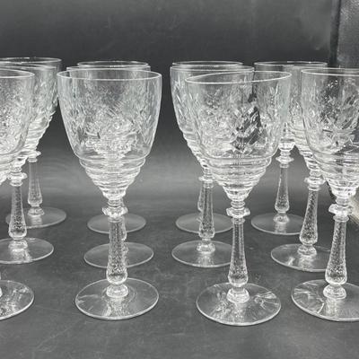 Stemware Crystal Wine Glasses 12 count
