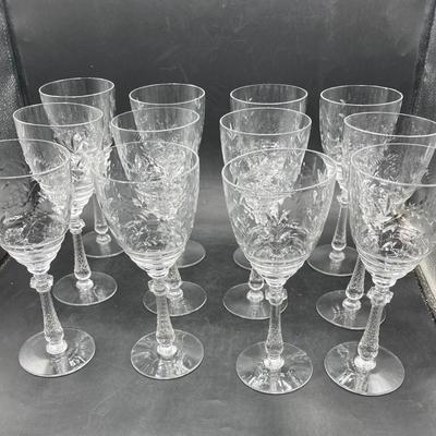Stemware Crystal Wine Glasses 12 count