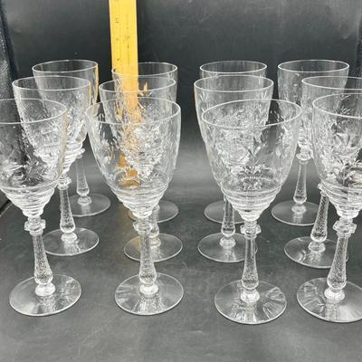 Stemware Crystal Wine Glasses 12 count