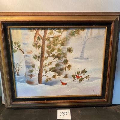 Vintage Painting Lois 1992