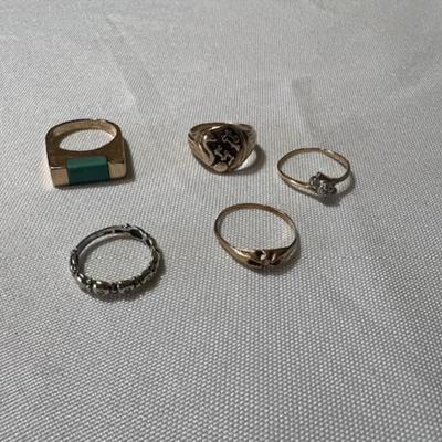 Tested 10K Gold Ring Assortment [12.94g]