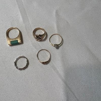 Tested 10K Gold Ring Assortment [12.94g]